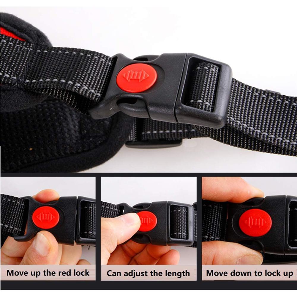 Шлейка для собак No-Pull, светоотражающий жилет для домашних животных, регулируемая шлейка для выгула собак для маленьких, средних и больших собак