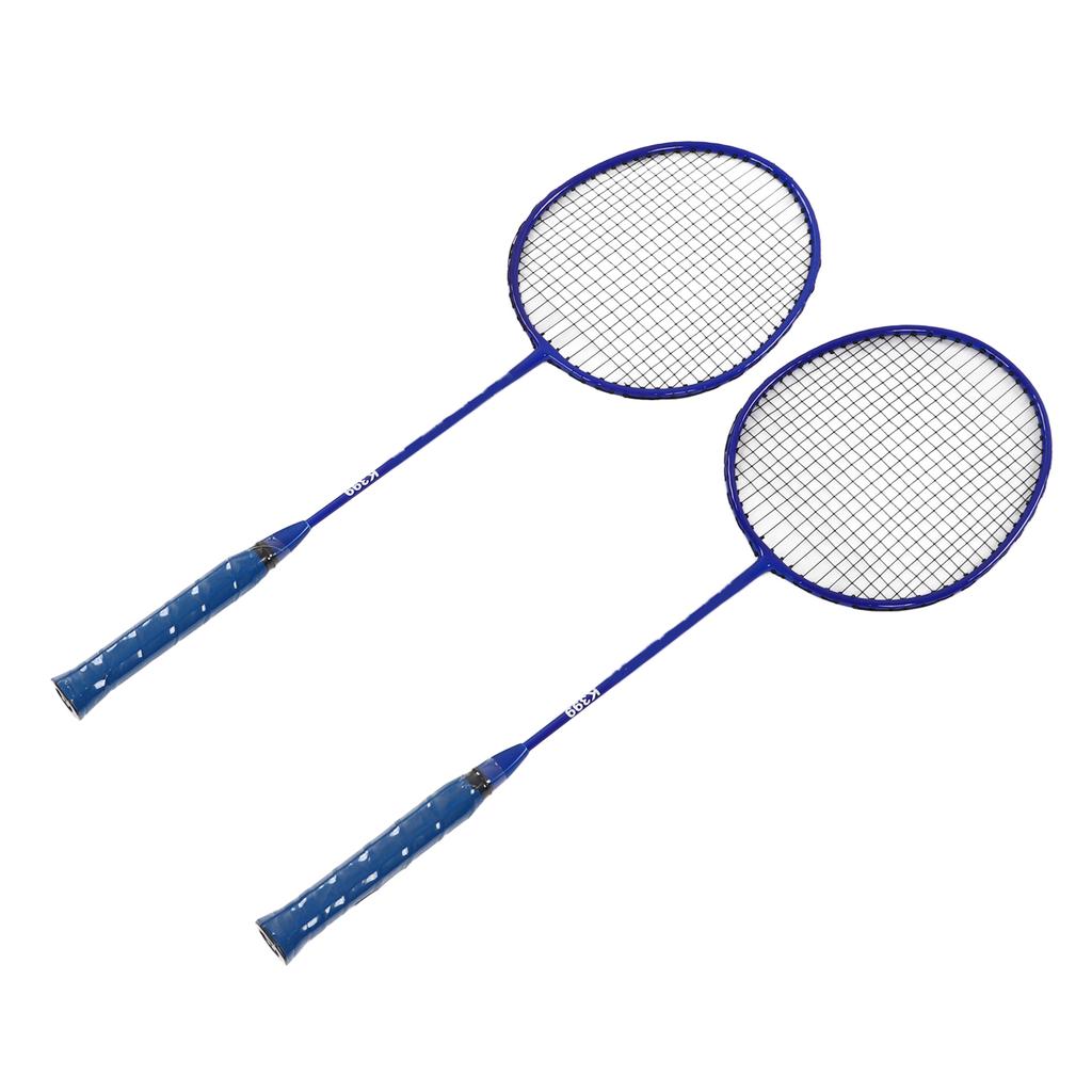 Badminton Racket Lightweight Comfortable Iron Alloy Amateur Double Badminton Racquet Set for Beginner Training