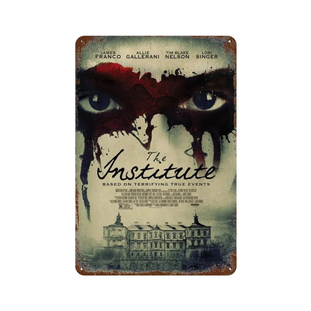 Классический постер фильма ужасов Ржавая металлическая жестяная табличка Ретро декоративная тарелка Бар Мужская пещера Гараж Клуб Металлическая вывеска Настенное украшение