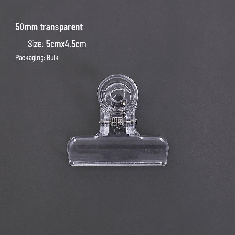 Большие белые прозрачные многофункциональные канцелярские зажимы с длинным хвостом