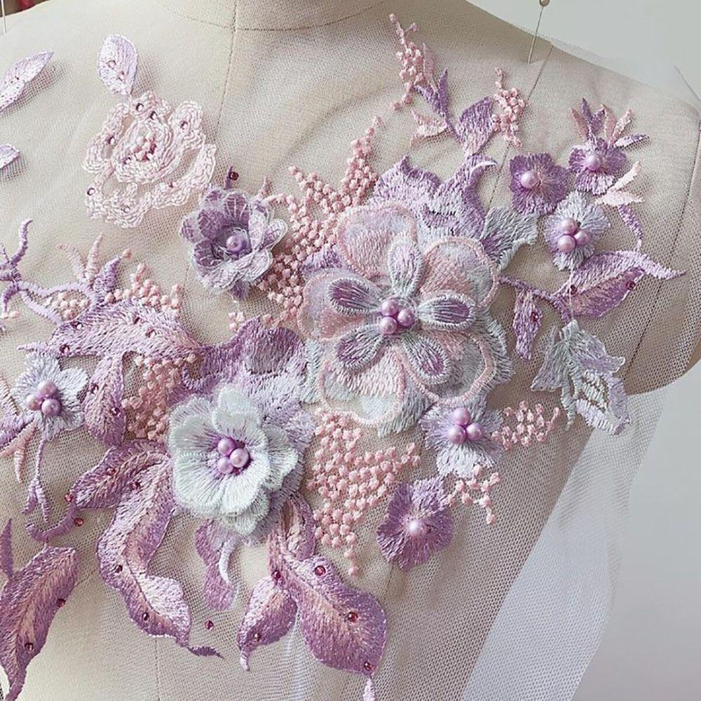 Пайеточные вышитые нашивки своими руками Пайеточная вышивка Кружевные ткани Аппликация Сценические костюмы