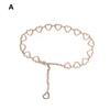 Women's Metal Waist Chain Fashion Heart Versatile Personalized Women's Waist Waistband Chain Be F3C5