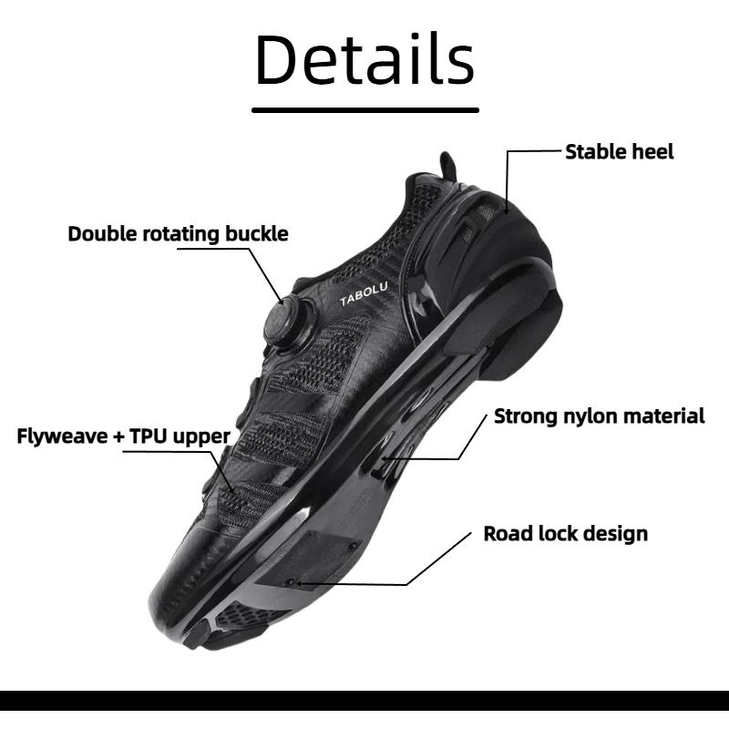 Cycling Shoes for Men & Women - BOA Closure System Breathable Mesh Anti-Slip Nylon Sole Lightweight for Outdoor Sports