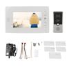 Wired Video Intercom System 7 Inches Video Doorbell Door Phone System HD Camera Kits Support Unlock