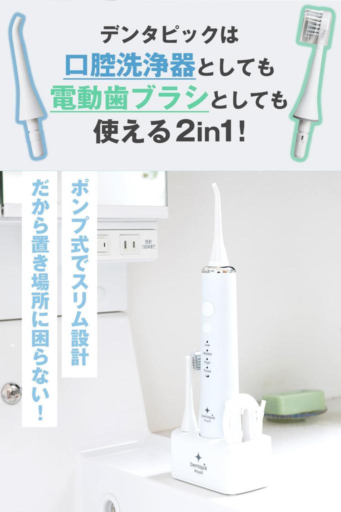 Оральный ирригатор 2в1 Dentapic Royal электрическая зубная щетка без резервуара портативный рейтинговый оральный ирригатор водонепроницаемая нить межзубная щетка основной блок