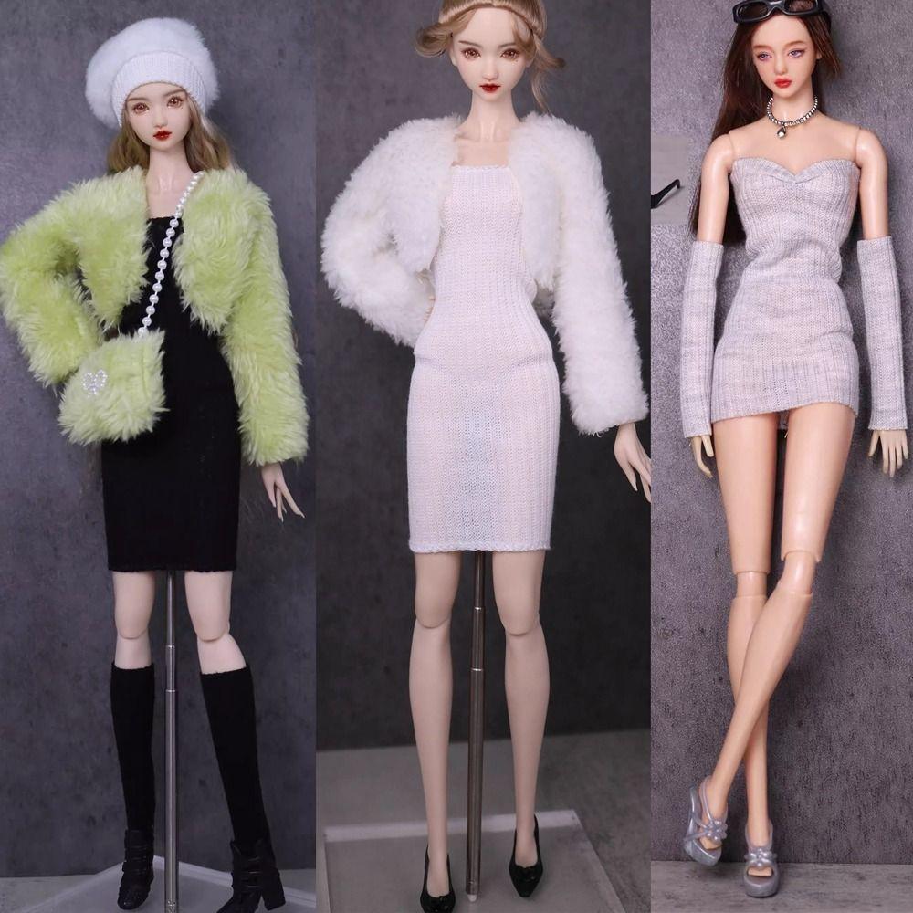 Elegant Doll Dresses Casual Wears Plush Coat Dolls DIY Accessories 11.5" Doll/1/6 BJD Dolls
