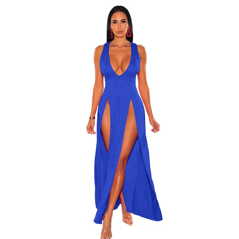 Женское летнее платье без рукавов с V-образным вырезом для вечеринок и коктейлей