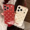 Красный Бант Чехол на Весь Экран для iPhone 13/15/16/17 и 17 Pro Max - Новогоднее Издание.