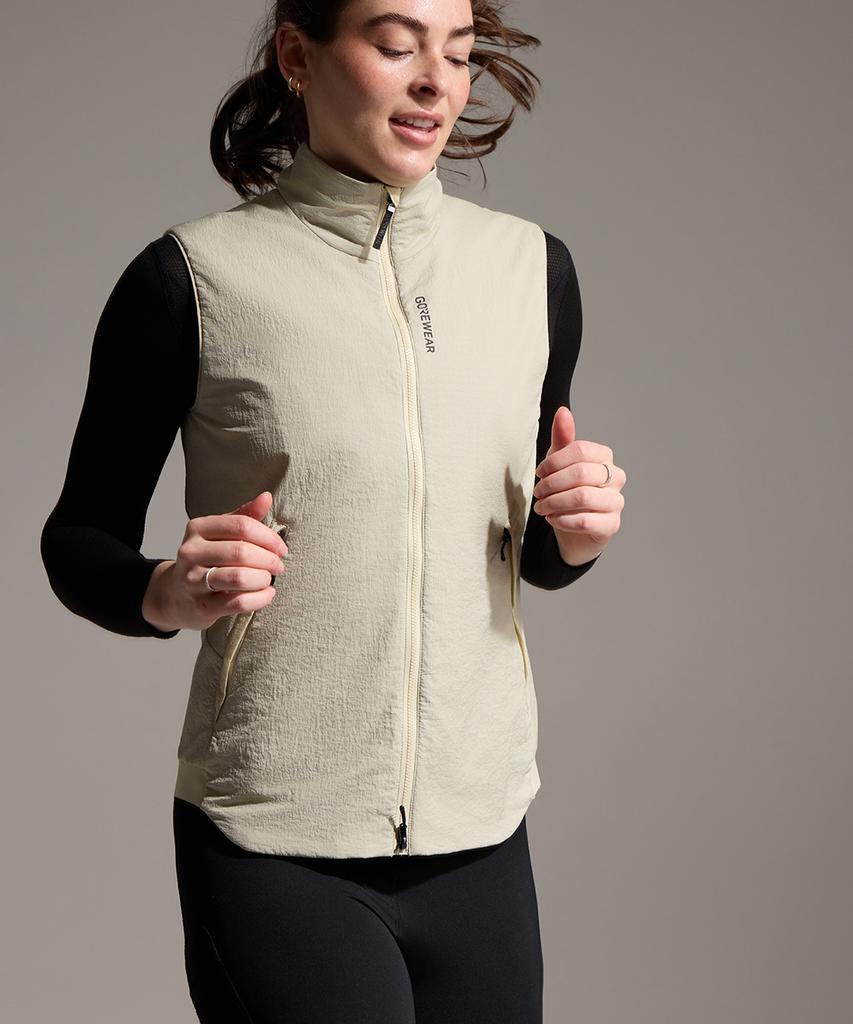 Gorewear Concurve Windstopper Epe Insulated Vest - Tech Beige (Women'S) Windproof And Thermal Vest
