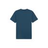 Puma Letter Print Logo Design Casual Round Neck Short Sleeve T-Shirt Men Tops Ocean-Blue 623754-07