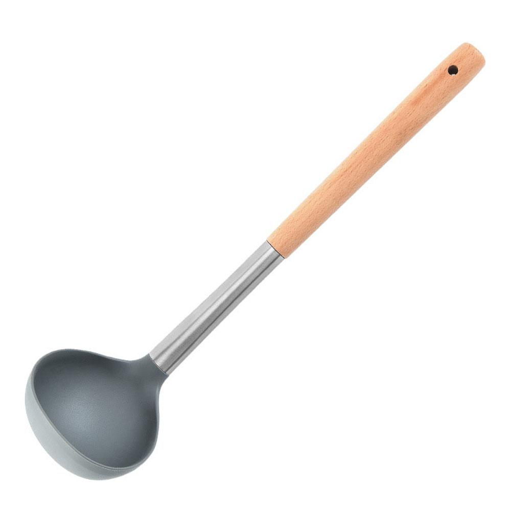Wooden Handle Scoop For Nonstick Pan Ladle Turner Spatula Cooking Tools Spoon Kitchen Gadget