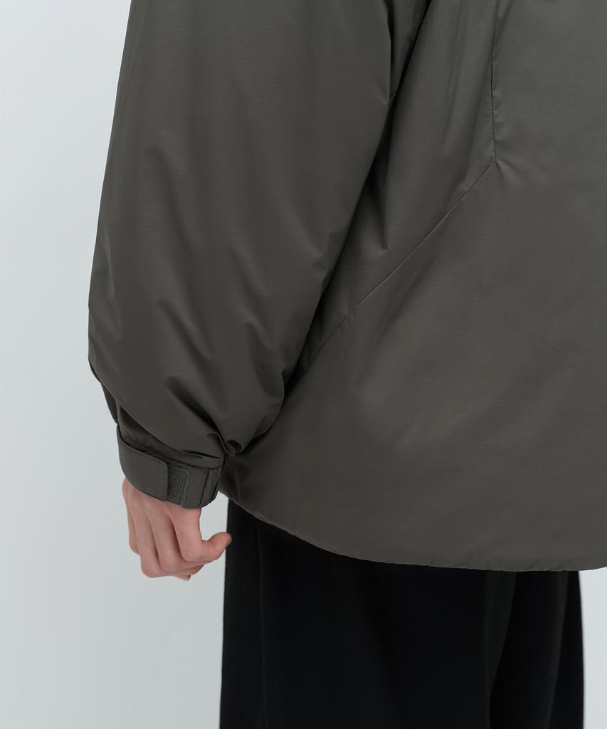Musinsa Standard Oversized High-Neck All-Round Padded Jacket [Khaki Gray]