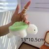 PP Cotton Plush Turtle Key Ring With Sound Green Doll Key Ring  Couple Gift