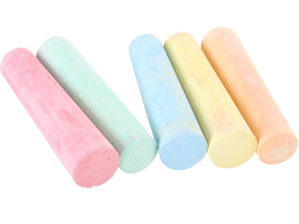 Jumbo Sidewalk Chalk in a Box of 15 Pieces, Colorful, Thick