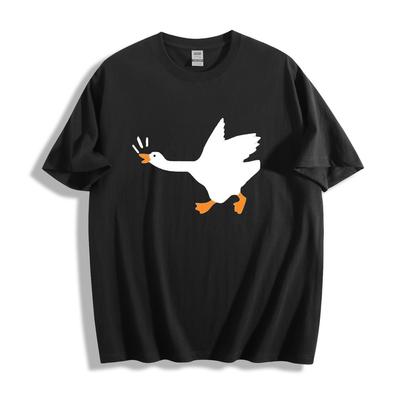 Игривая футболка с графикой гуся - Милая мультяшная футболка унисекс