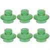 62KD Set of 6 Glass Candlesticks Flower Vases Glass Candlestick Holder Home Accent