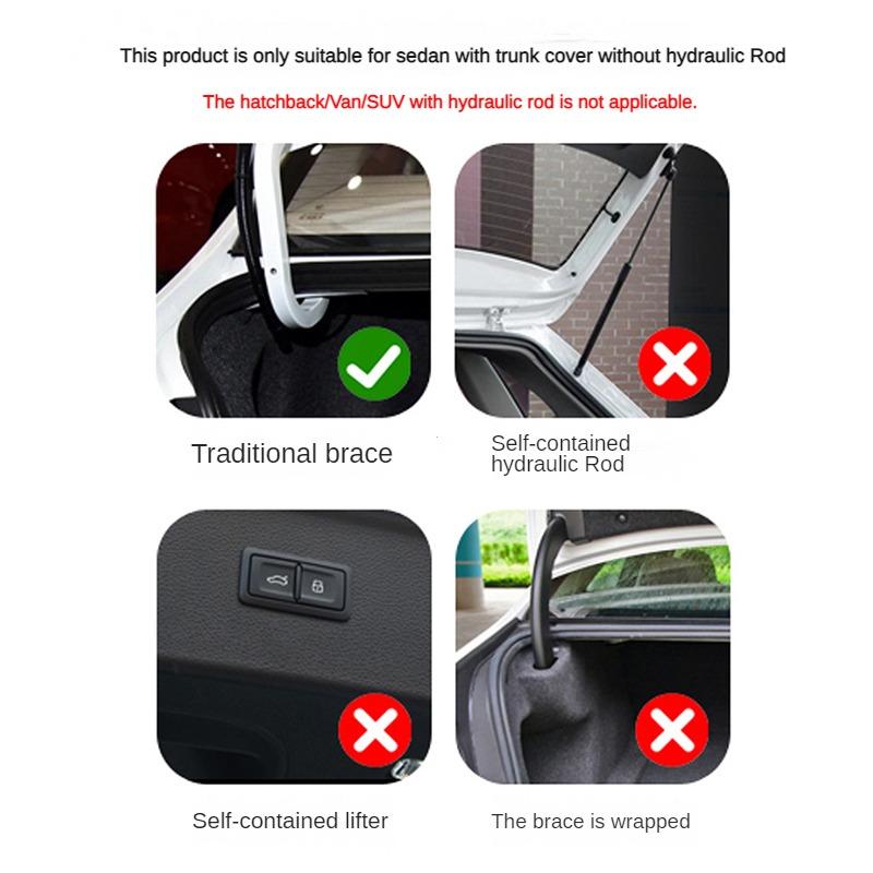 2 шт., подъемная пружина крышки багажника автомобиля, подъемное устройство для пружины багажника, автомобильные аксессуары, подъемник багажника автомобиля, крышка багажника автоматически открывается