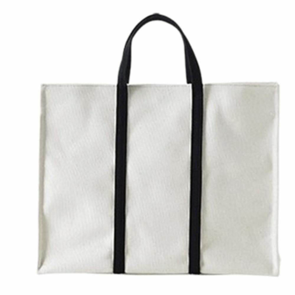 Magnetic Closure Canvas Tote Bag Soft Handle Large Capacity Multi-Pocket Handbagor Durable Stylish Work Bags Daily Use