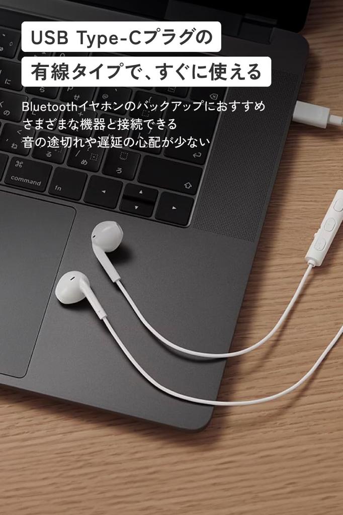 JVC Kenwood JVC Earphones Wired with Microphone Type C Open Type USB Blue HA-FR17UC-A Type-C 1.2m HA-FR17UC