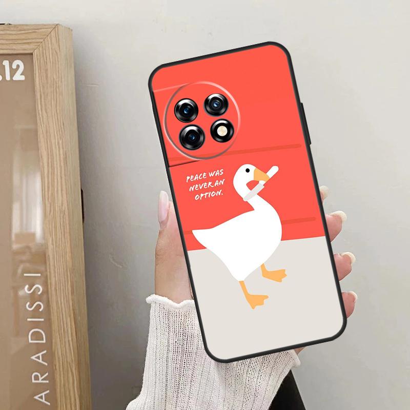 Мультяшный Забавный Гусь Чехол Для OnePlus Nord CE 5 3 4 Lite N20 N30 OnePlus 13T 10T 8T 11 12 13 15 R 9 10 Pro Обложка