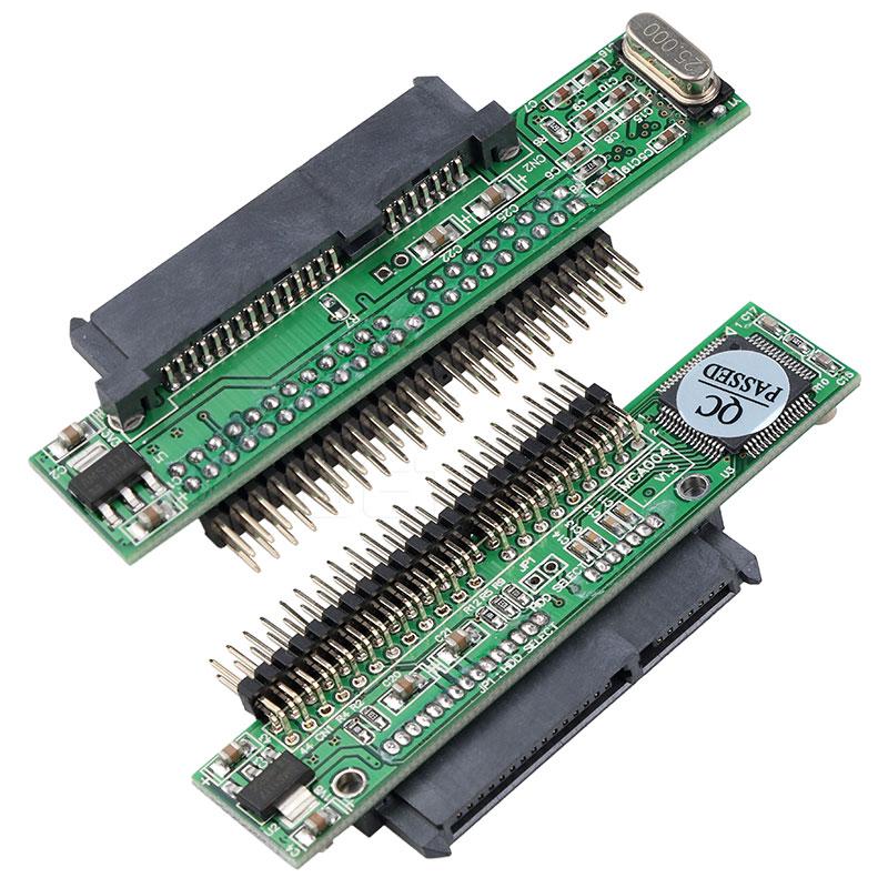 Адаптер Sata - IDE, конвертер 2.5 Sata Female - 3.5 IDE Male, порт 40 PIN, 1.5Gbs, поддержка IDE 2.5 - 3.5 ATA 133 100 HDD CD DVD