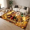 Custom Name Crystal Velvet Rug,One Piece Comfortable Anti Slip Floor Mat For Room Decoration