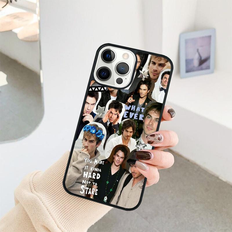 Чехол для телефона Damon Salvatore Дневники вампира Для iPhone 17 Air 16 15 14 11 12 13 Pro MAX Plus coque Чехол