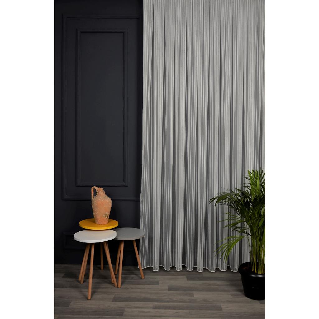 Готовая к использованию разреженная тюлевая занавеска с одинарным крылом