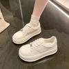 New Leather Women's White Casual Woman Vulcanize Sneakers Breathable Platform Flats Shoes for Woman Designer Shoes