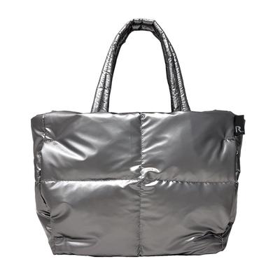 Featherloo Deli Tote Bag Small Feather Filled 1338 ROOTOTECARO 01 Silver [Rootote] Женская