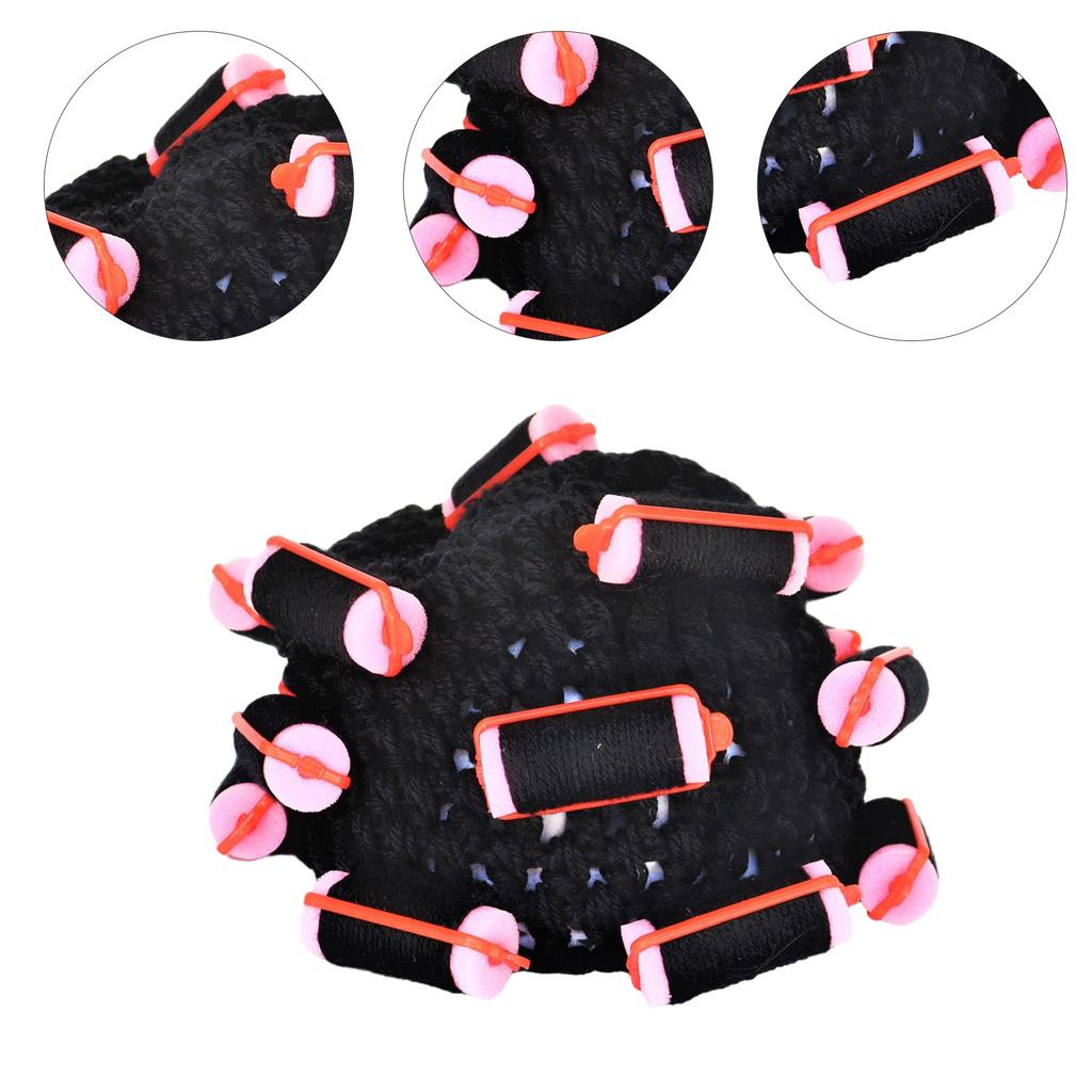 Забавная вязаная шапка-бини с кудрями для девочек, модная шапка-парик, ручная вязка, шапка для косплея, новинка, пуловер, головной убор