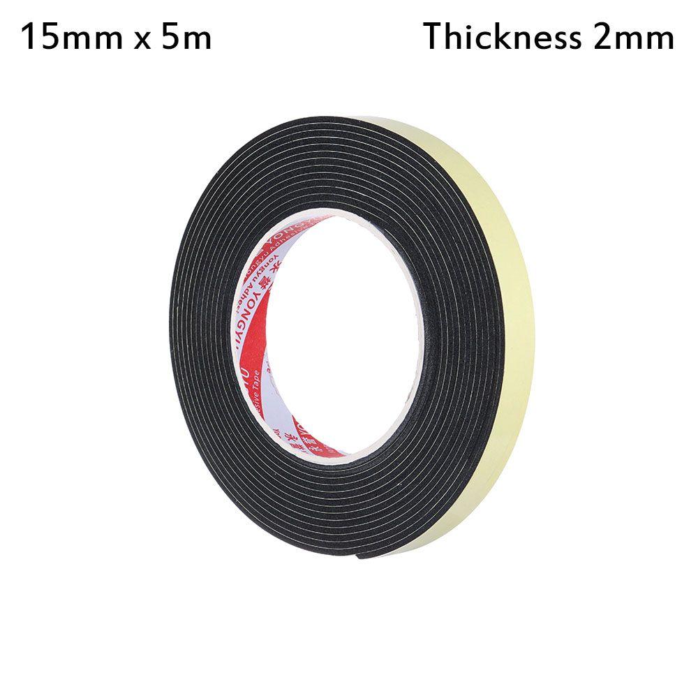 Door Waterproof Sound insulation Single Sided Adhesive Rubber Strip Tape Foam Sponge Seal Strip