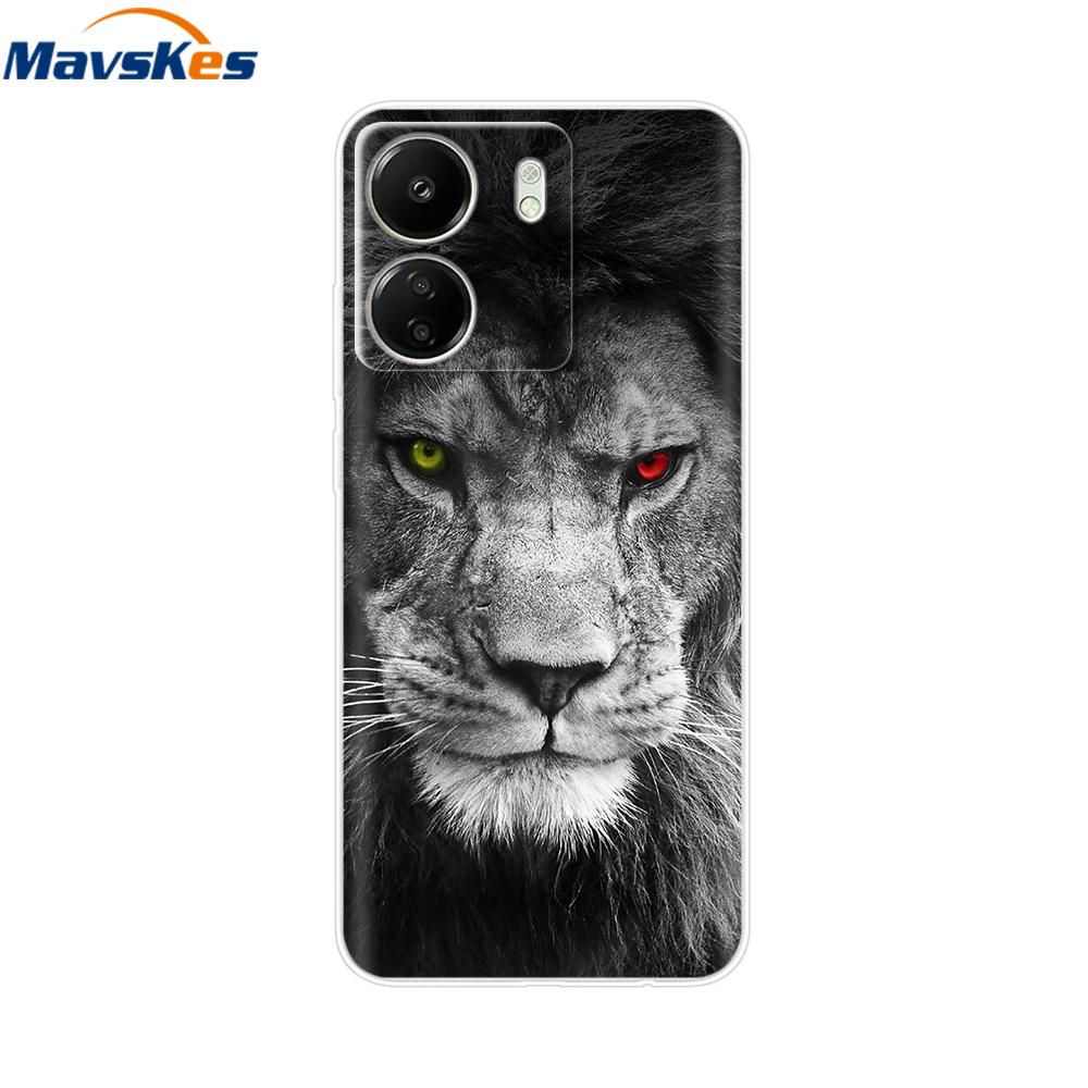 For Xiaomi Redmi 13C 4G Case New Painted Silicone Back Cover For Redmi 13C Soft Clear TPU Phone Case For Redmi 13C 5G Redmi13C