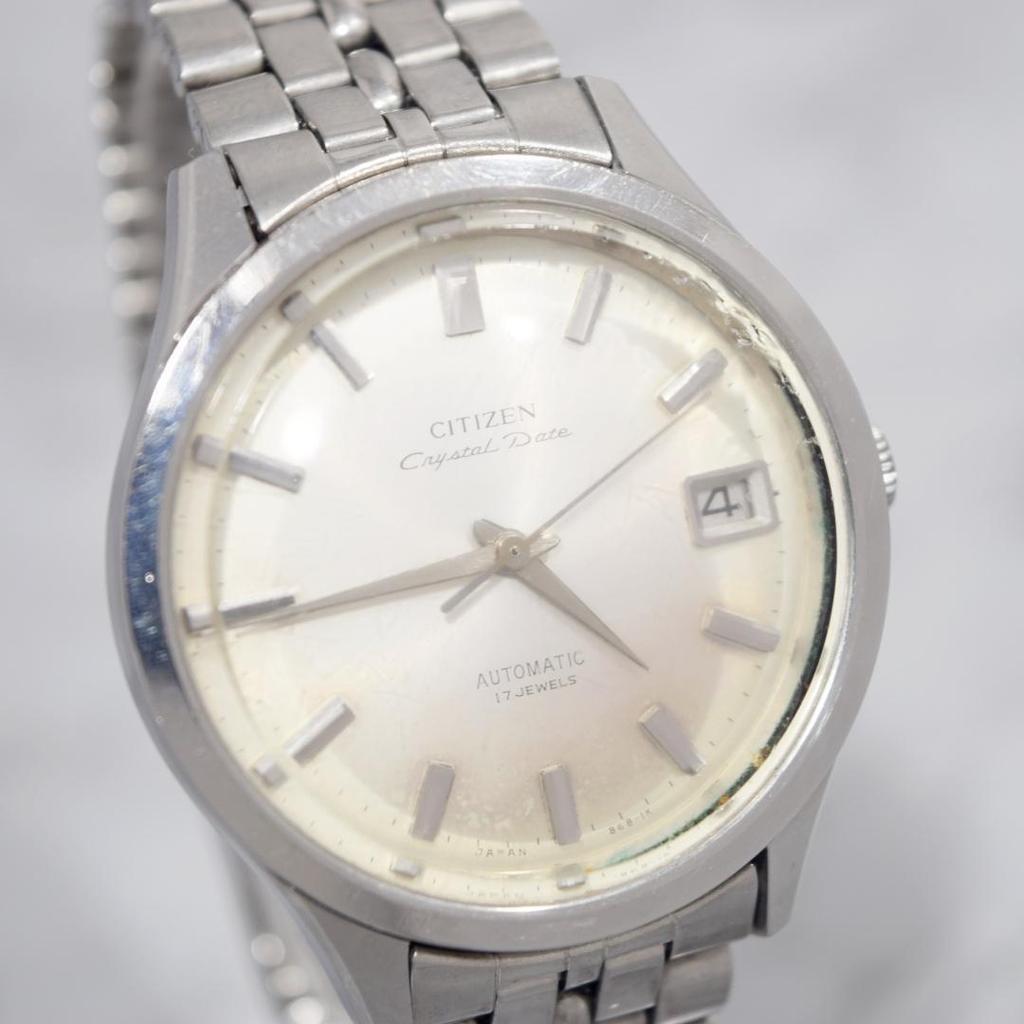 Used Working 1966 CITIZEN Crystal Date Men's Automatic