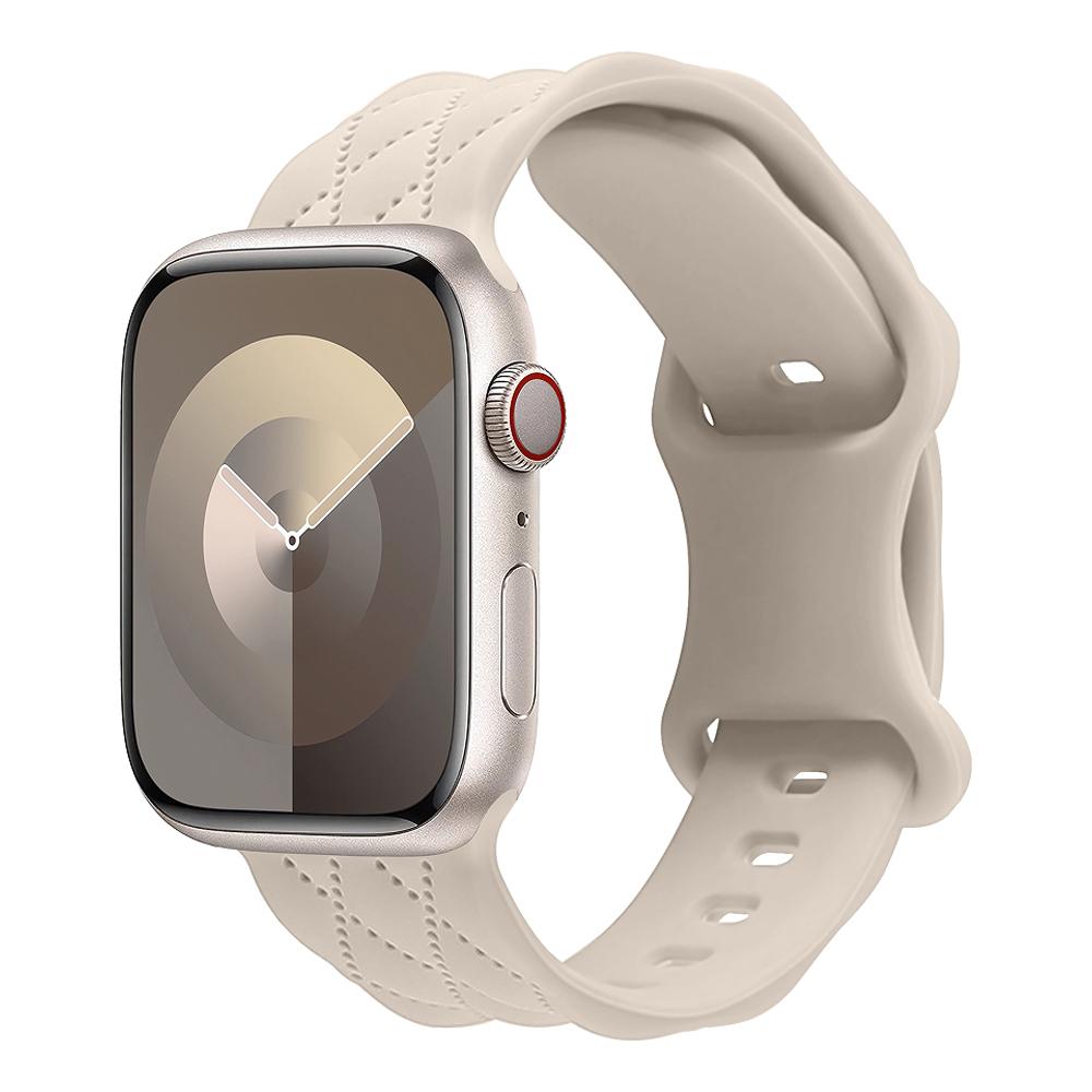 Ремешки Для Apple Watch Band 44мм 42мм 45мм 41мм 49мм 40мм Гравированный Силиконовый браслет correa iwatch Серии 8 9 SE 7 6 5 4 3 Ultra