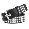 Punk Style Studded Belt Square Rivets Adjustable Straps Rock Waistband Women Girls Gothic Scene Accessories