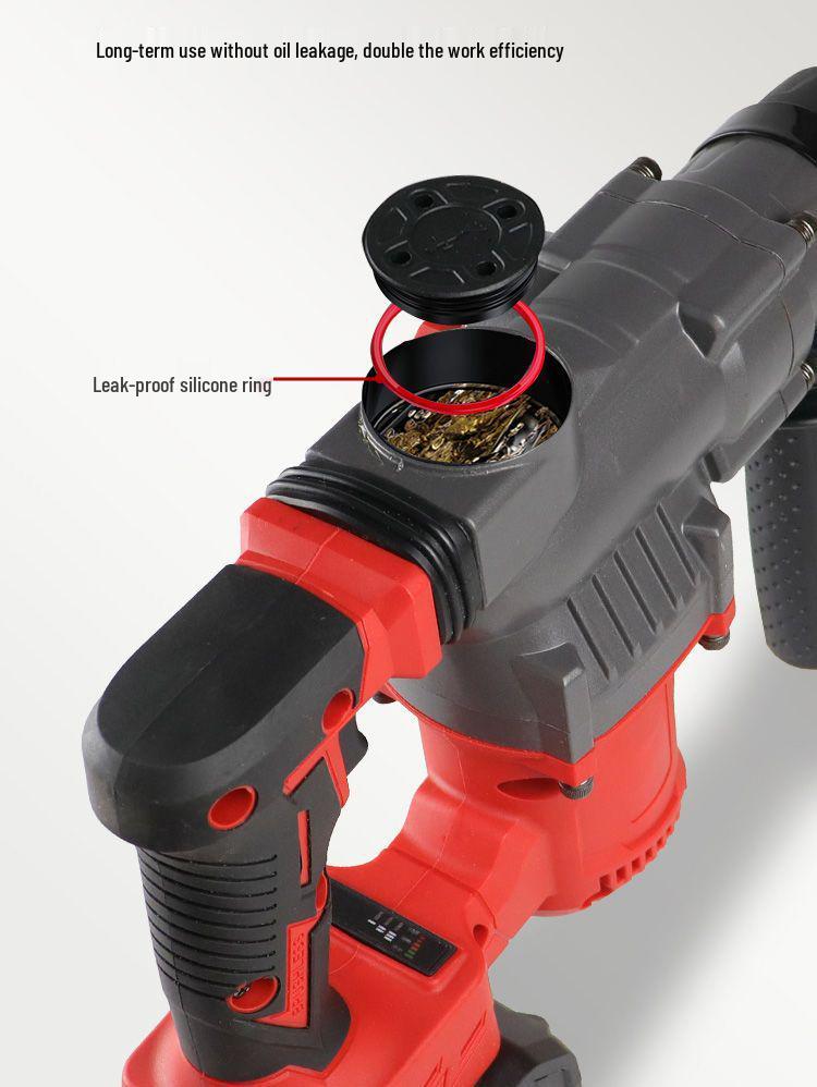 High-Power Brushless Electric Hammer: Wireless, Multi-Functional, Rechargeable Impact Drill for Concrete