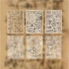 30pcs/pack Vintage Style Material Paper for Decorative Scrapbooking Diary Album Lable Journal Planner Scrapbook Stickers