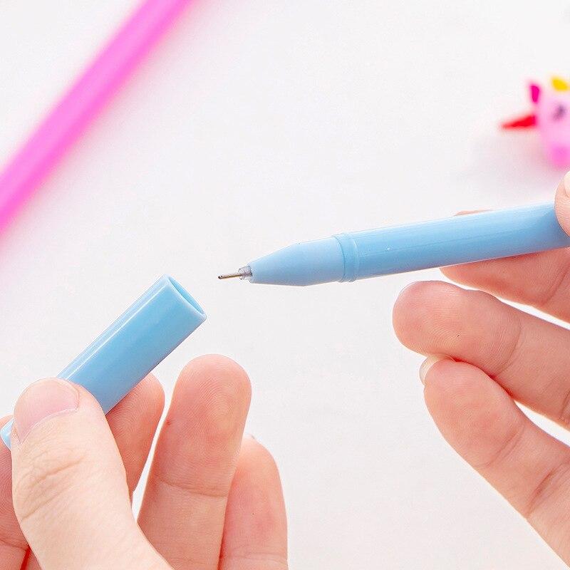 1 Piece Creative Rainbow Mane Unicorn Office School Stationery Rainbow Cute Colored Gel Pen
