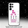 Medical Eye Vision Chart Phone Case For Samsung S25,S24,S21,S22,S23,S30,Ultra,S20,Plus,Fe,Lite,Note,10,9,5G Black Cover