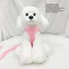 Soft Texture Dog Harness Solid Pink Sturdy Strap Dog Leash Set Flexible Strap Skin Friendly Cat Leash Set Daily Walking