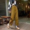 Autumn Winter Large Size High Waist Women Vintage Corduroy Pants Straight Casual Trousers Vintage Wide Leg Pants