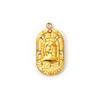 1PC 304 Stainless Steel Charms Constellation Series 18K Gold Plated Oval Clear Cubic Zirconia Pendant Neckalce DIY 25mm x 13mm