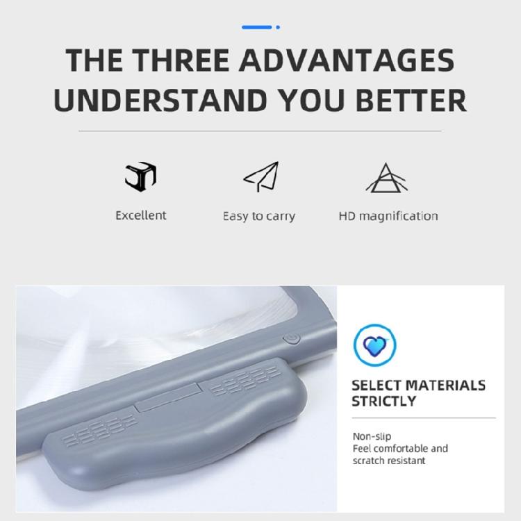 Лупа с подсветкой Увеличительная линза Ручная лупа Лупа для проверки ювелирных изделий, монет, марок