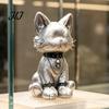 Cute Witchy Room Accents Gothic Animal Wooden Figurines, Pirate Style Cat Rabbit 2D Flat Desktop Fashionable Birthday Gifts Ornaments, Statues