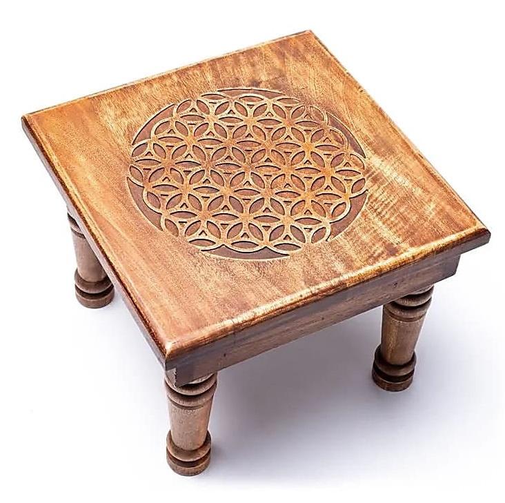 Px14130 wooden side table flower life 30x30x23cm