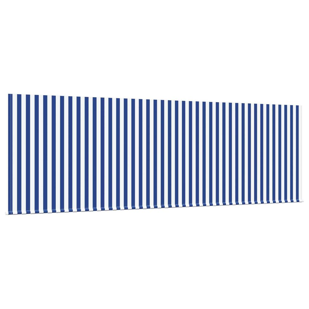 Retractable Awning Blue and White 350 x 200 cm