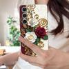 Масляная живопись Цветочный чехол Для Samsung S26 S25 Ultra S24 FE S23 Plus S22 S21 A15 A16 A17 A35 A36 A37 A54 A55 A56 A57 5G Кожаная текстура Мягкий чехол