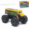 1/43 School Bus Monster Trucks Die Cast Toys Cars Models Metal Pull Back Play Vehicles for Kids Age 3 4 5 6 Year Old Boys Girls Toddlers Children