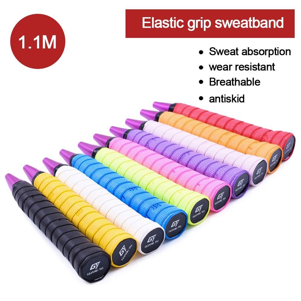 Thickened Fishing Rod Sweatband Gradient Colorful Tennis Overgrip Fishing Rod Belt  Tennis Racquet